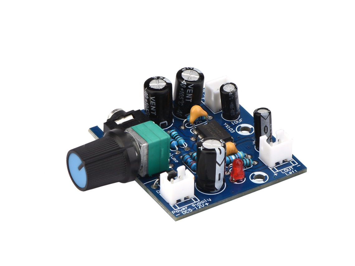 Módulo Áudio Tda2822 Dual Canal Ajustável 5-12v