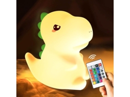 Nova Line luz de Noite para Crianças, Dinossauro Fofo, Quarto Infantil, Portátil com Bateria Recarregável Cor B ice Cream