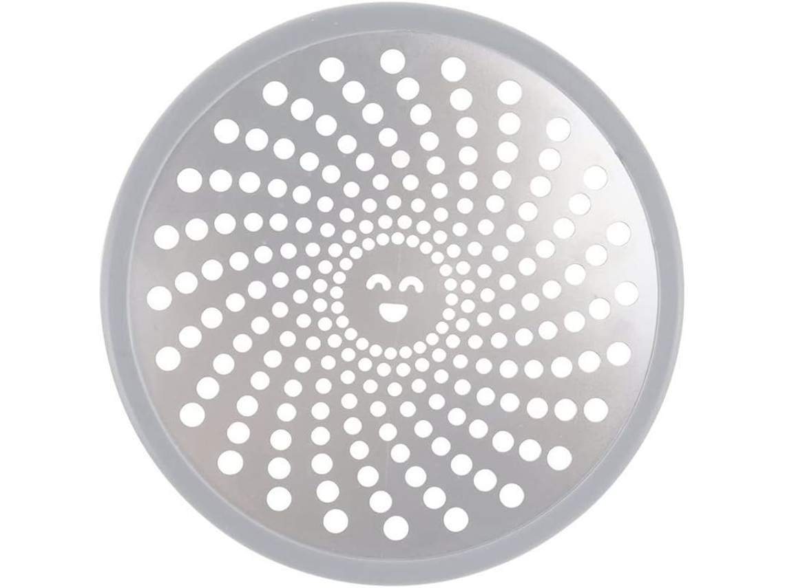 Protetor De Ralo Linjou 4,5 Polegadas Aço Inox Anti-cabelo Filtro Para Banheiro Cozinha Banhada Prata