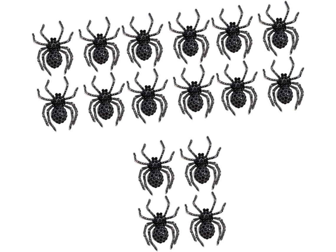 Broche vintage de diamantes para o Halloween, broche Tartaruga-aranha para mulheres, broche Abelha com strass.