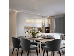 Vidaxl Candeeiro De Teto Com Contas De Cristal 104 Cm E14 Prateado