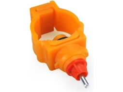 Bebedouro Automático Para Galinhas, 20 Peças, Plástico Laranja, Sistema