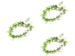 Coroa De Crisântemos De 3 Peças, Elegante Tiara Floral Para Casamentos, Festas E Decorações.