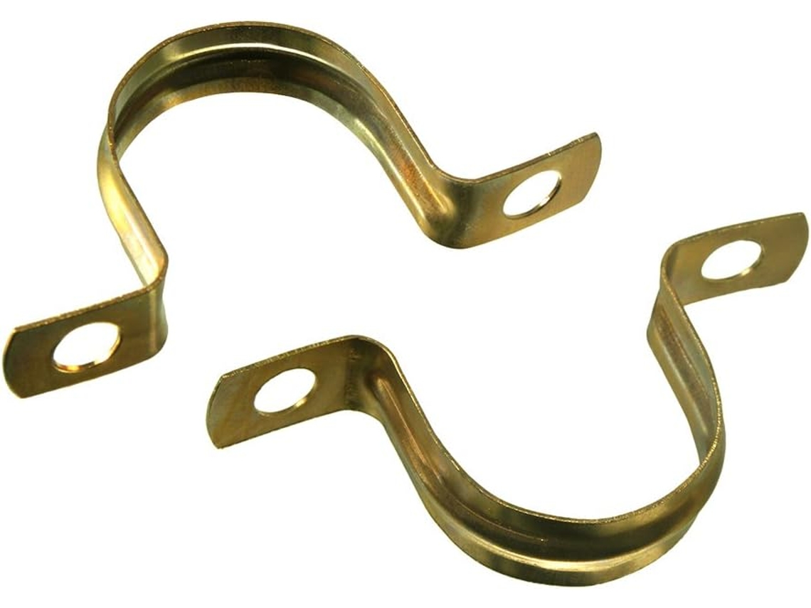 Pacote Com 100 Abraçadeiras De Cobre Para Suporte De Tubos De 22 Mm.