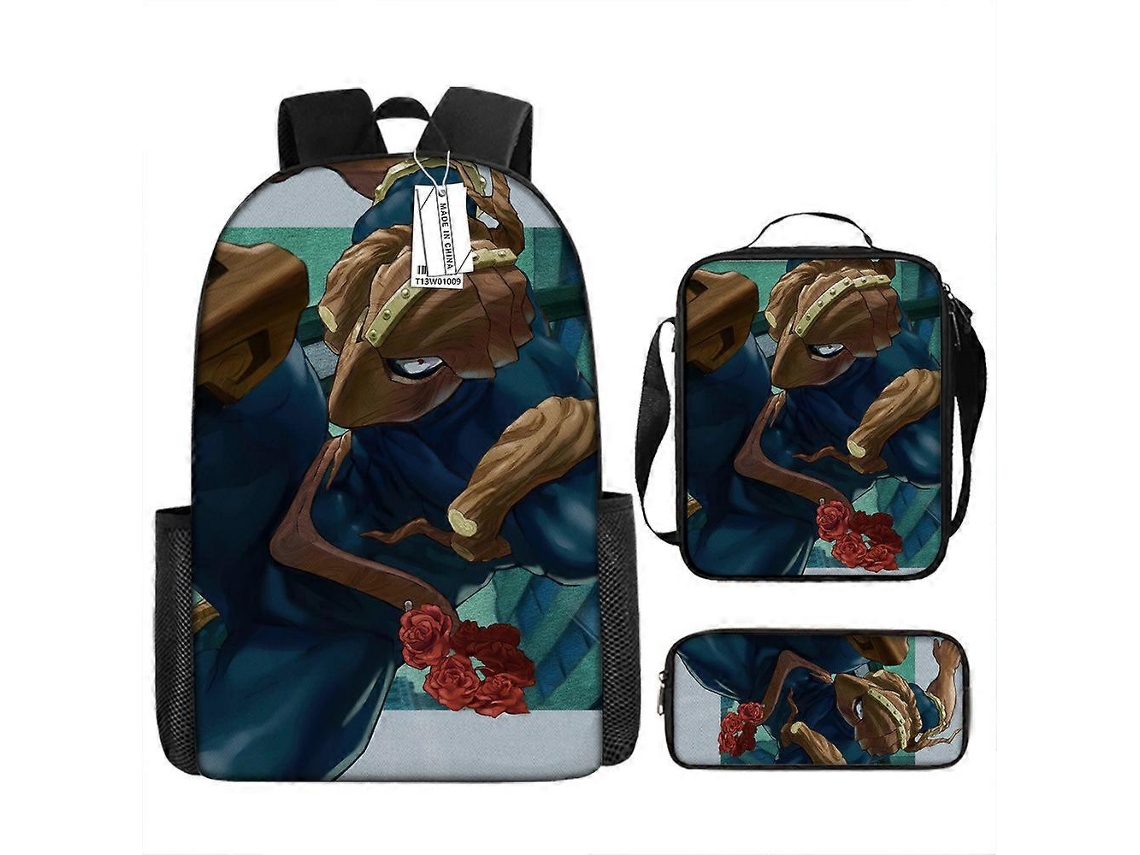 Mochila Escolar De Desenho Animado My Hero Academia Para Estudantes Do Ensino Fundamental E Médio, Conjunto De Três Peças, Grande Capacidade, Hgdmv