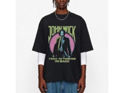 Rockinstone John Wick Yeah I'm Thinking I'm Back Black Adult T-shirt Size:xxl