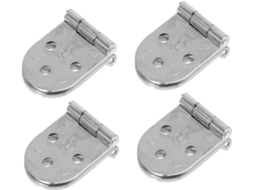 Conjunto De 4 Dobradiças Aba Reforçadas Em Liga Zinco Para Portas