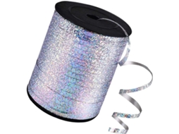 Encaixe metálico banhado a ouro para fardos de plástico, fácil de usar e enrolar, ideal para decorações de aniversário e festas.