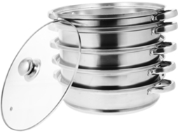 A Vapor Em Aço Inoxidável, Versátil Para Sopas E Cozimento A Vapor, Utensílio De Cozinha Prático Para Uso Doméstico E Gokoco