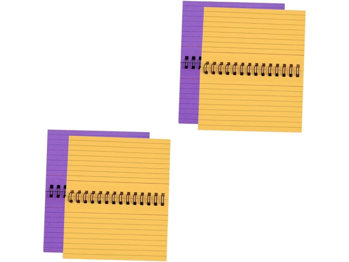 Conjuntos de cadernos espiral com porta-canetas para blocos de anotações e planejamento práticos.