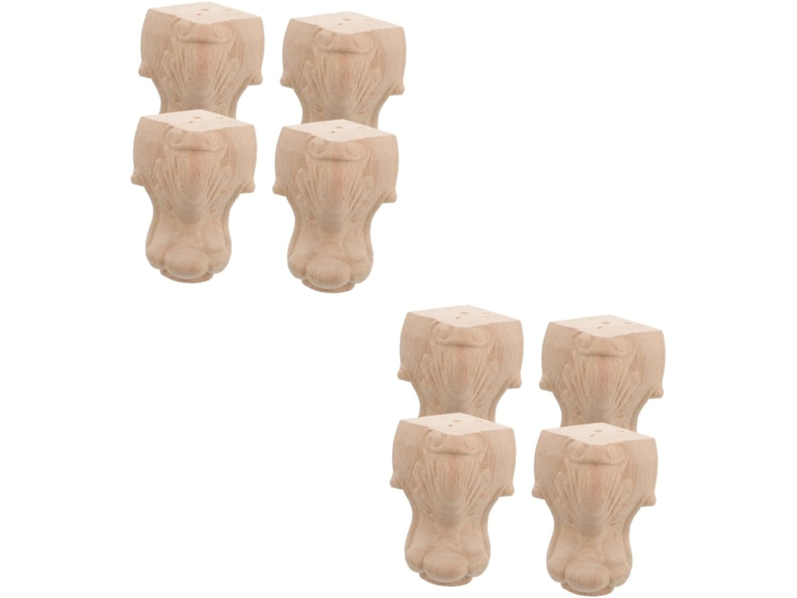 Conjunto De 8 Peças De Mobiliário Entalhado Para Sofá, Mesa E Cômoda, Com Design Elegante Europeu.