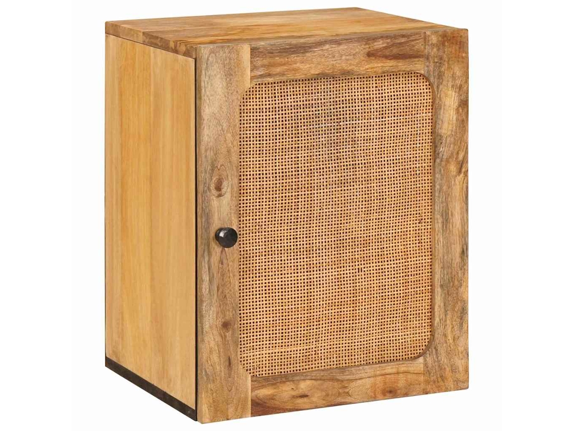 Vidaxl Armário De Banheiro Suspenso Com Porta Castanho 38 X 33 X 48 Cm