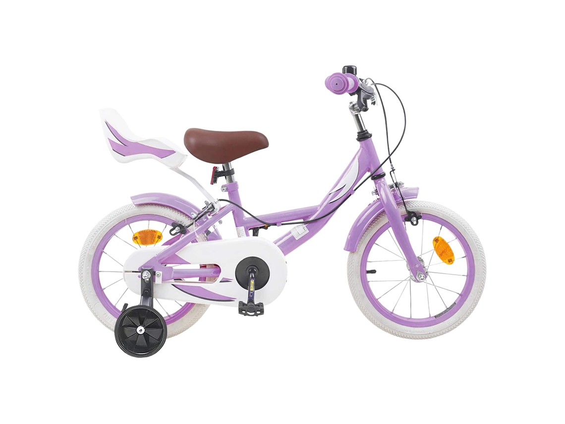 Vidaxl Bicicleta Infantil 12 Polegadas Para 2-4 Anos Roxo
