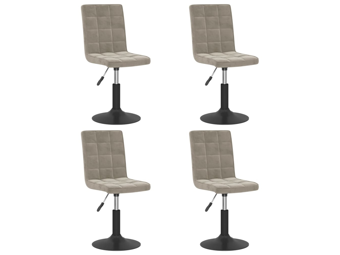 Dining Chair, Dining Chairs Vidaxl Cinzeto Veludo (n/a)