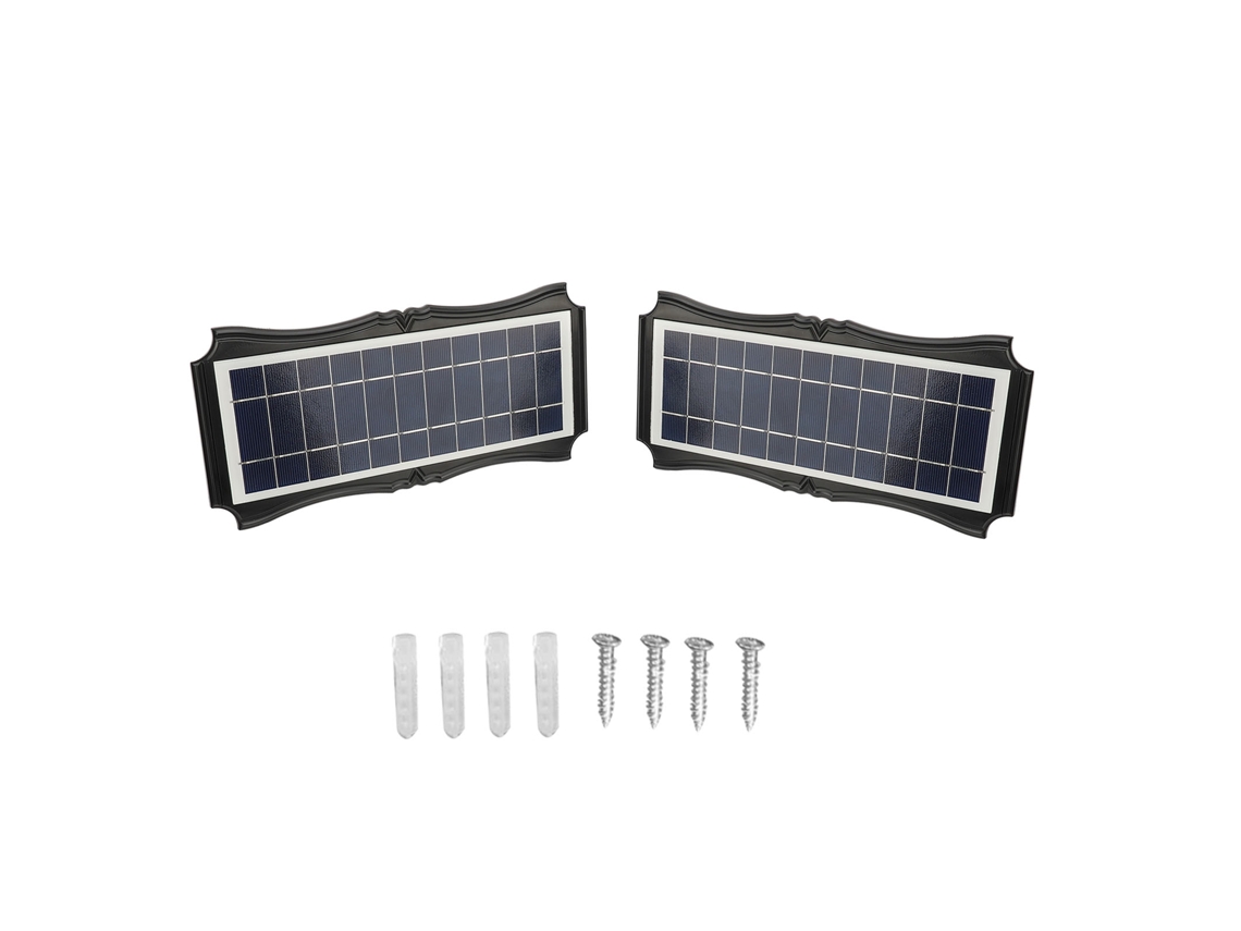 Luz Solar de Parede Exterior IP65 8w Bicolor com Lente Óptica para Jardim