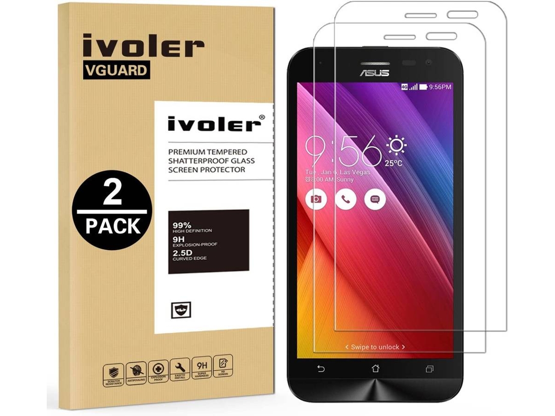 2x Película Vidro Temperado Asus Zenfone 2 Laser ZE500KG HONGWE.