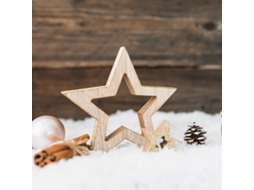 100 Peças De Decorações De Estrelas De Madeira Vayotoy