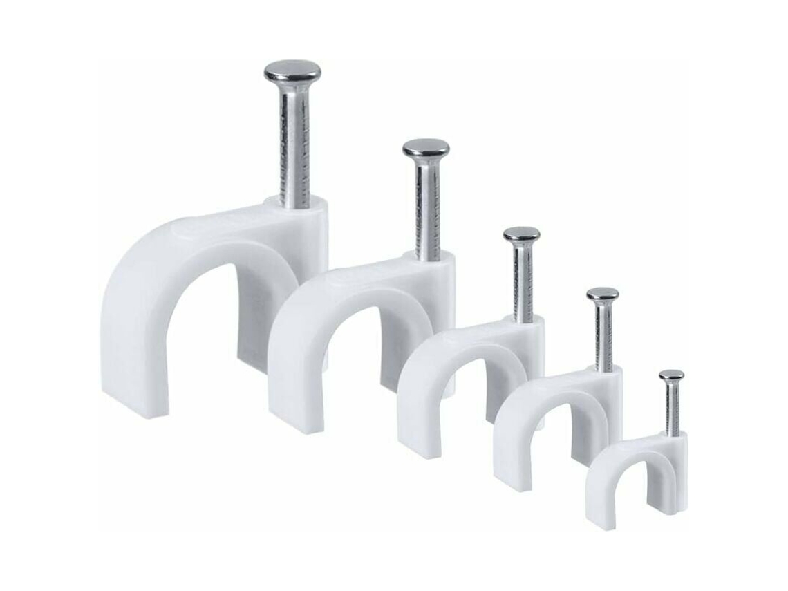 Conjunto De 500 Abraçadeiras Redondas Trip Com Pinos Aço, 5 Tamanhos Diferentes: 4 Mm/5 Mm/6 Mm/8 Mm/10 Mm. Organizador Abraçadeir-aquaforge