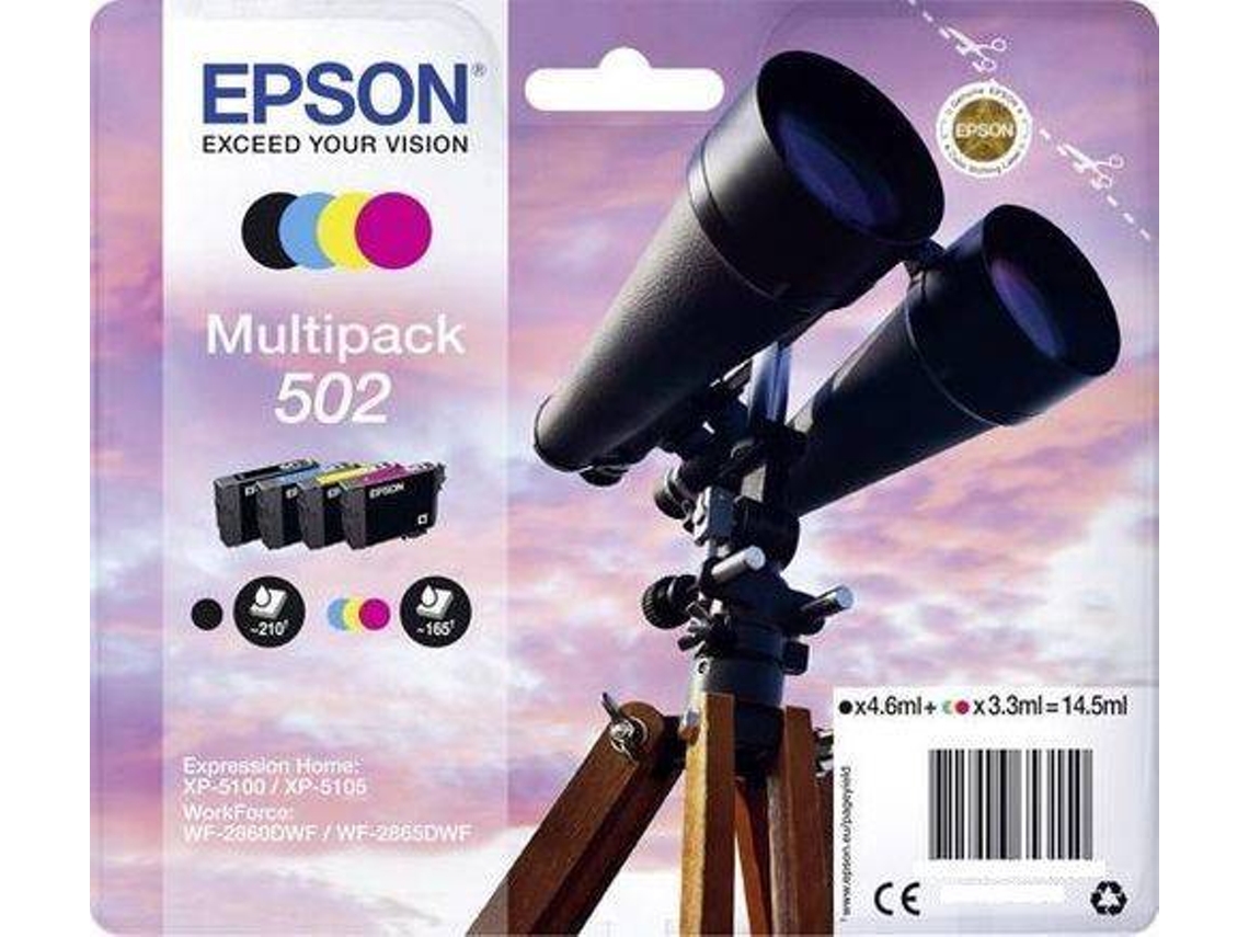 Pack 4 Tinteiros EPSON 502 Cores