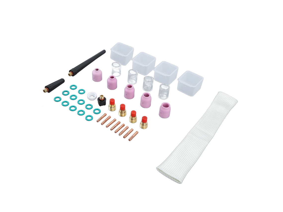 Kit De Lentes De Gás Tig Com 38 Peças, Acessórios Para Soplete De Plasma E Soldadura Tig Wp9 20 25