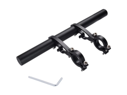 Extensor De Guidão De Bicicleta Em Liga De Alumínio Leve E Durável Para Suporte De Luz, Velocímetro, Gps E Celular