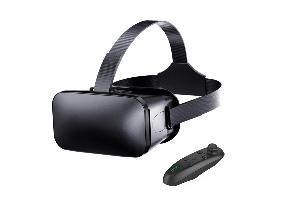 Óculos De Realidade Virtual 3d Vr Com Controle Para Ios E Android Adultos E Crianças (v6 Y1 Preto)