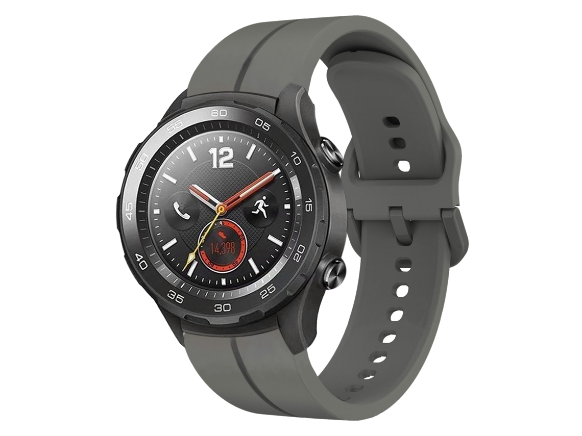 Bracelete de Smartwatch para Huawei Watch 2 de silicone com laço de 20 mm (cinza escuro)