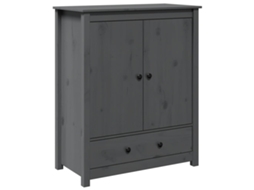 Aparador Alto Madeira de Pinho Maciça Cinza MAISON EXCLUSIVE (83x41.5x100 cm)