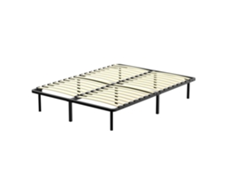 Sommier À Listras 2x18 Rangs, 160x200 Cm, Incl. 9 Repose-pés