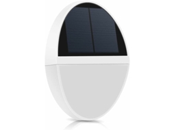 Lámpara Solar De Exterior, Lámpara De Pared Solar Brilvibera (1 Unidad, Blanca, 110 X 150 Mm)