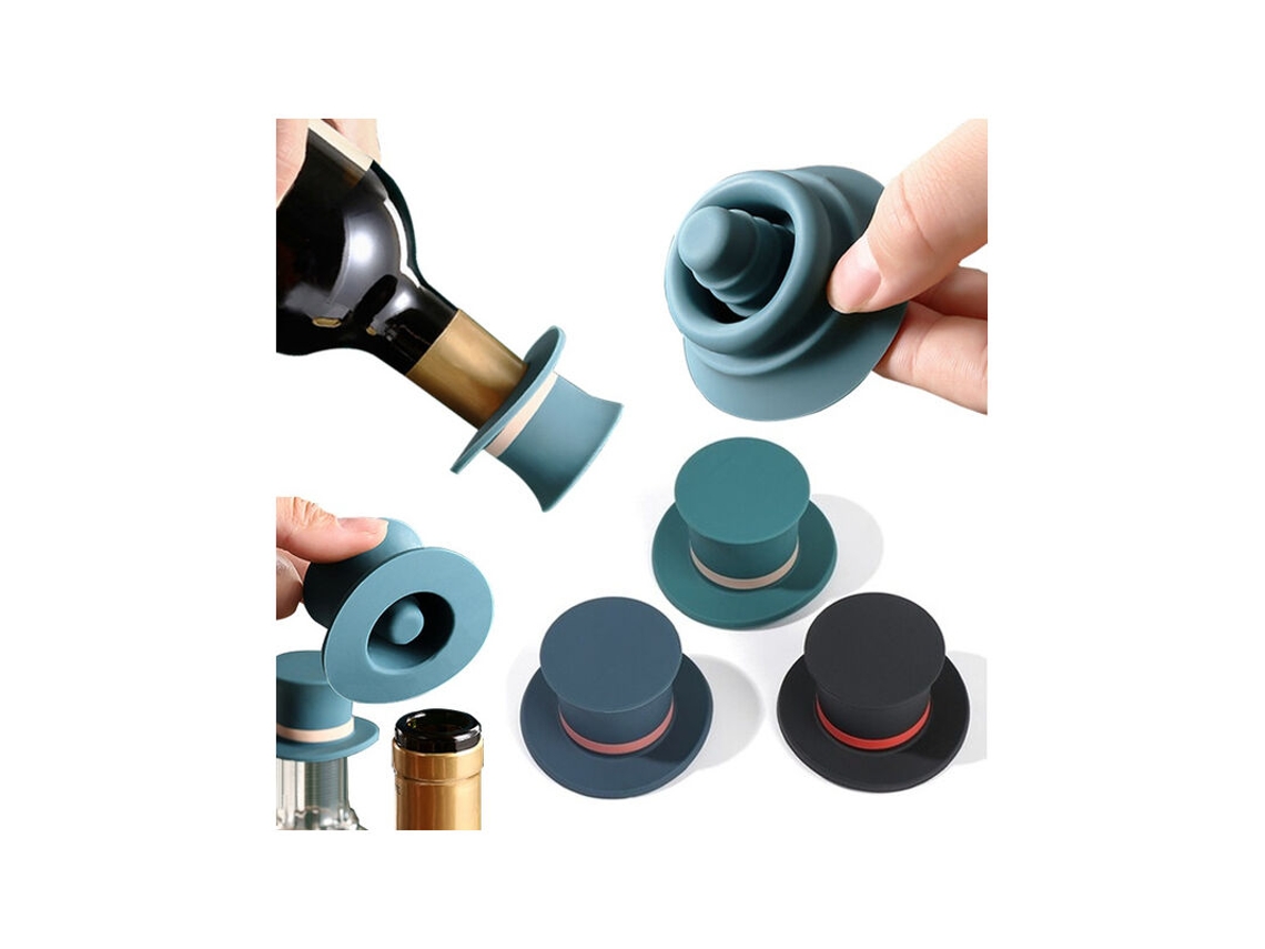 Tampa De Silicone Anti-vazamento Para Garrafas De Champanhe, Cerveja E Vinho, Mantém A Vedação Perfeita, Utensílio De Cozinha Para Bar.