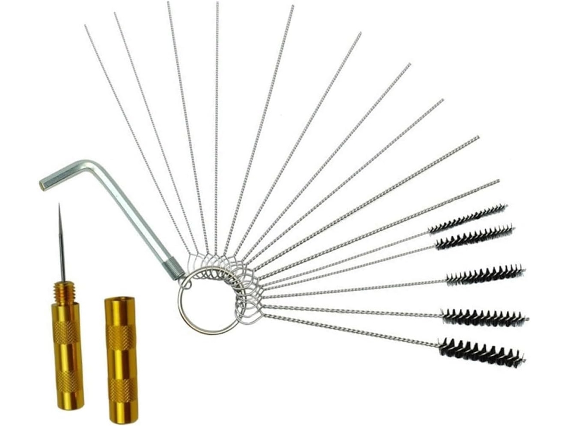 Kit De Limpeza Com Escovas Em Aço Inoxidável 304 E Lã De Nylon.