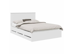 Estrutura de Cama 150x200cm Madeira de Engenharia MAISON EXCLUSIVE