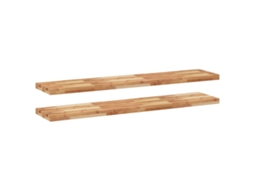 Floating Shelf, Floating Shelves Vidaxl Marrom Madeira De Acácia (120 X 30 X 4 Cm)