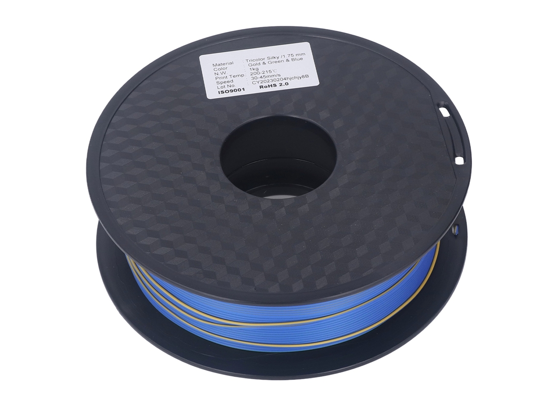 Hilo De Impresora 3d Tricolor 1.75mm Material Pla Consumible Para Modelado Y Artesanía