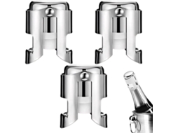 Conjunto De 3 Rolhas Para Champanhe, Reutilizáveis