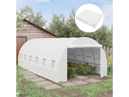 Película De Substituição Para Cobertura De 600 X 300 X 200 Cm Com Porta Frontal, 12 Janelas, Película Para Estufa Resistente A Rasgos, Película De J