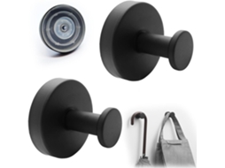 Conjunto De 2 Ganchos Com Ventosa - 3 Kg - Para Uso Interno E Externo
