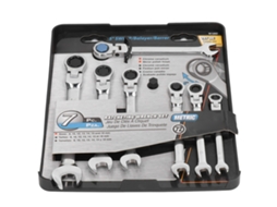 Conjunto de Chaves de Rato 7pcs Cabeça Flexível 180° Antirust