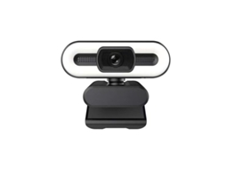 Webcam Hd 2k Com Anel De Luz Led E Microfone Usb Brilvibera