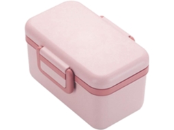 Uonlytech Marmita Quadrada Estilo Japonês Leve Com Tampa, Recipiente Para Alimentos, Material Pp, Adequada Para