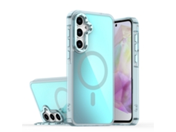 Capa Magnética Para Celular Com Estampa Camaleão De Sombras Brilhantes E Suporte Anti-queda.azul Celeste modelo De Suporte De Lente - A53 5g