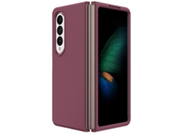 Capa Dobrável Para Samsung Galaxy Z Fold4 5g, Cor Sólida, Em Policarbonato.