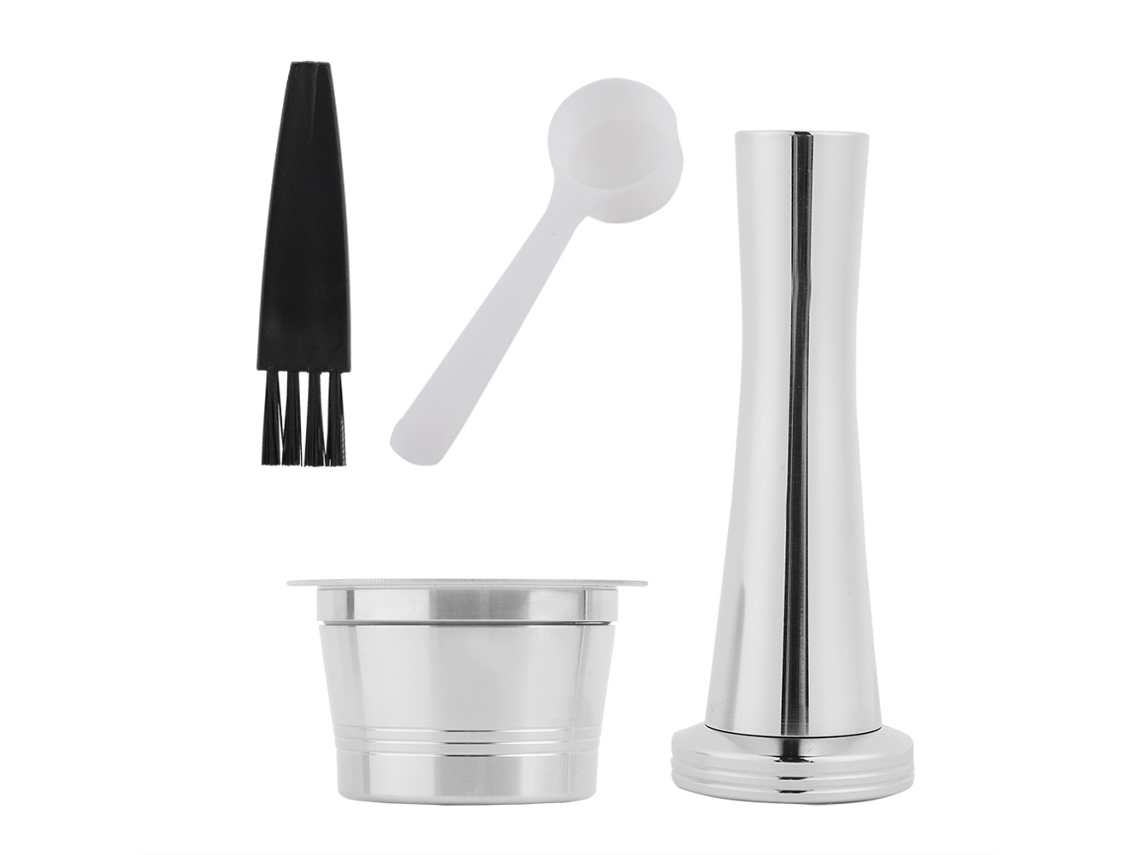 Laxiscreed Conjunto De Ferramentas Para Café Compatível Caffitaly Com Cápsulas Reutilizáveis De Inox E Compactador