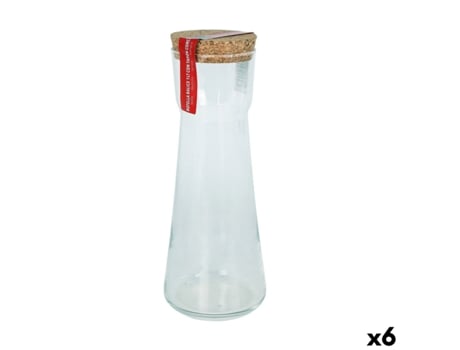 Garrafa de Vidro ROYAL LEERDAM Balice Cortiça 1L 6 Unidades
