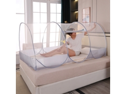 Mosquiteiro Portátil Grande Em Formato De Cúpula, 200x180 Cm, Para Cama