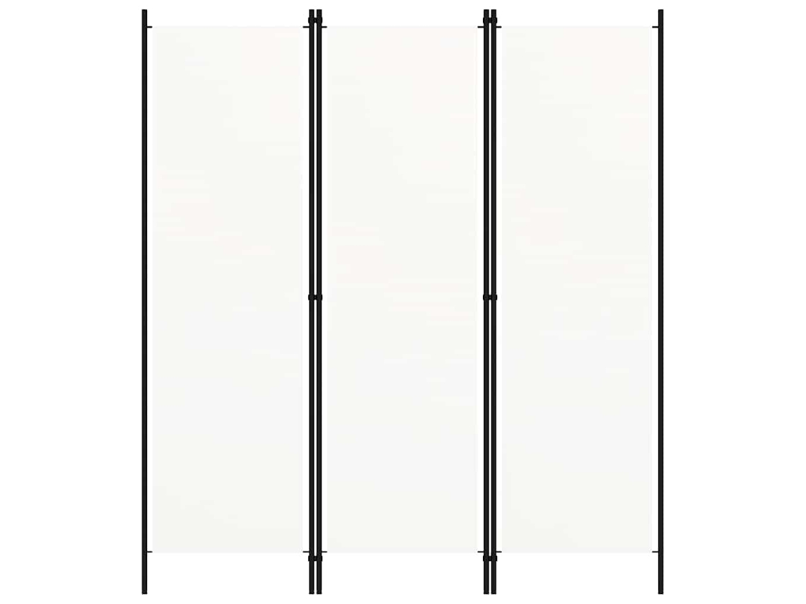 Vidaxl Divisória De Quarto Com 3 Painéis 150x180 Cm Branco