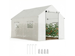 Miniestufa de Jardim em Aço e Pe 70x50x160 Cm com Proteção Uv ZACHARY