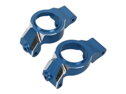 2 Peças Porta Cubo C De Alumínio Para Carro Rc Traxxas 1/5 Blocos De Direção De Alta Resistência Azul