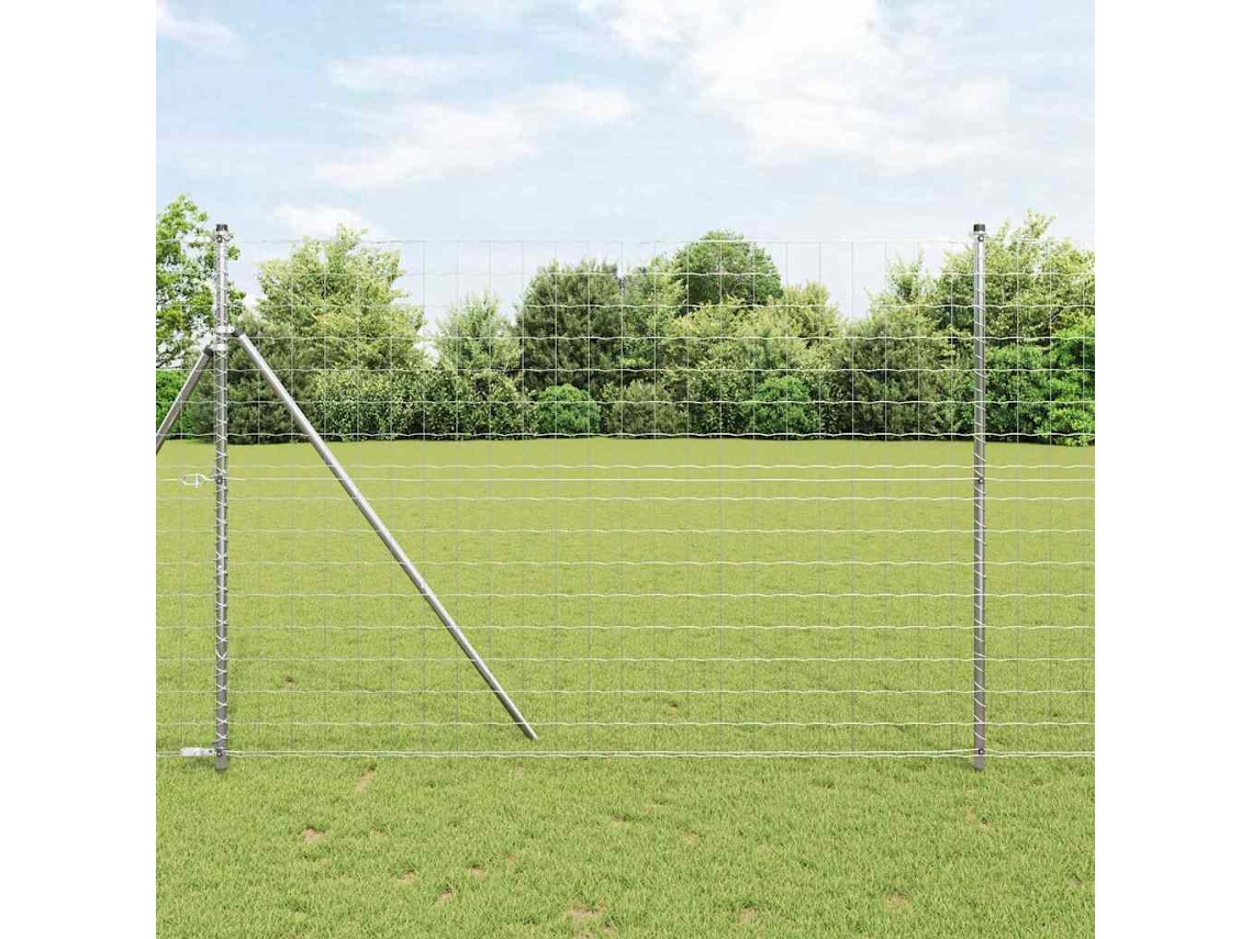 Vidaxl Cerca Euro 1,5 X 10 M Ferro Revestido De Pvc